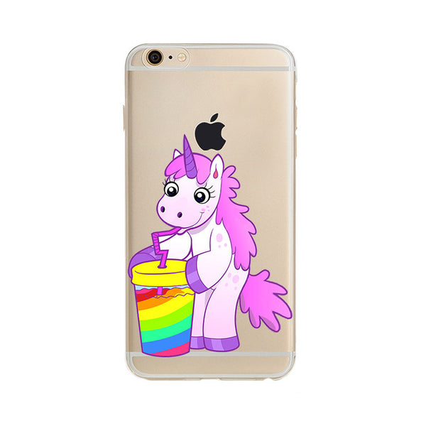 Coque Iphone Licorne ARC-EN-CIEL